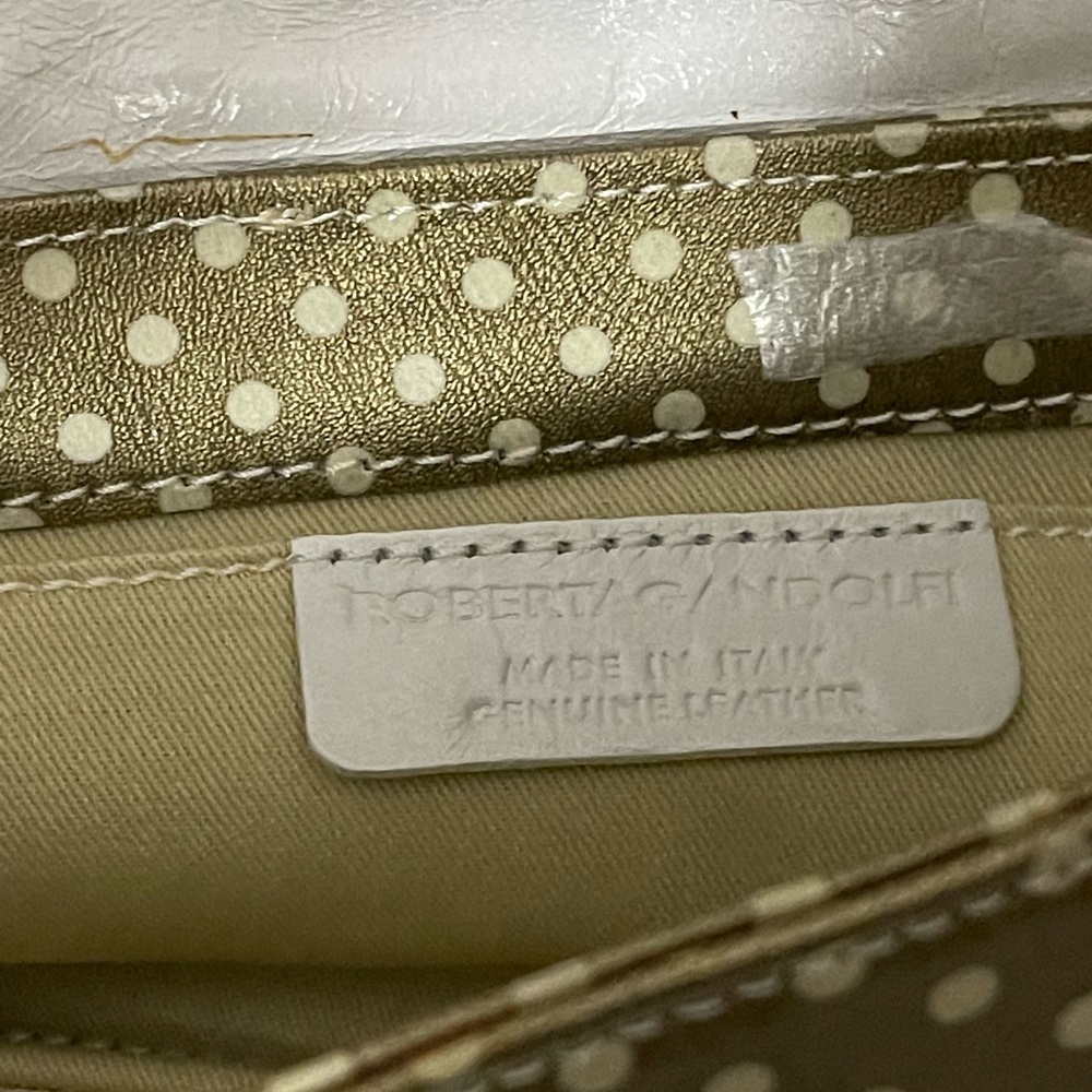 ❤️SOLD❤️NWT Roberta Gandolfi poka dot clutch - Picture 5 of 13